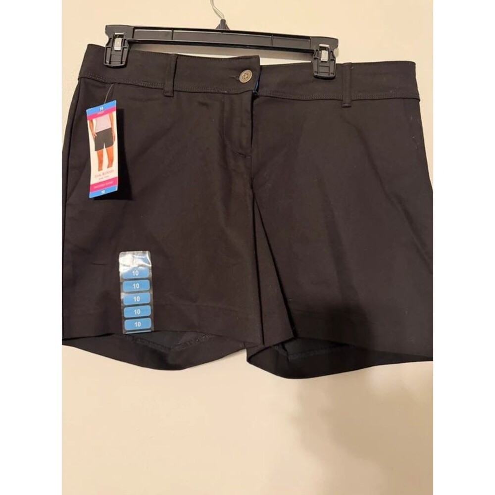 Isaac Mizrahi New York Black Tailored Shorts